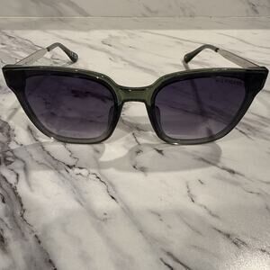 Tommy Hilfiger "Gaga" WP OL570 Cat Eye Sunglasses Silver Green & Smoke Gradient